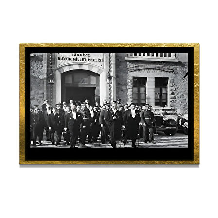 Gazi Mustafa Kemal Atatürk ÖZEL SERİ^# Miyrem  Design Cam Tablo Model: 319