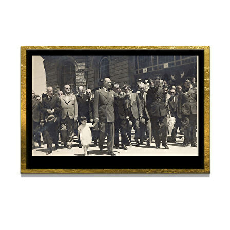 Gazi Mustafa Kemal Atatürk ÖZEL SERİ^# Miyrem  Design Cam Tablo Model: 320