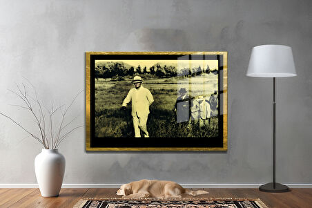 Gazi Mustafa Kemal Atatürk ÖZEL SERİ^# Miyrem  Design Cam Tablo Model: 321