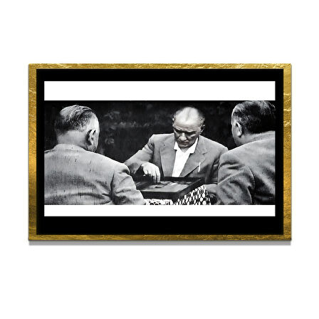 Gazi Mustafa Kemal Atatürk ÖZEL SERİ^# Miyrem  Design Cam Tablo Model: 324