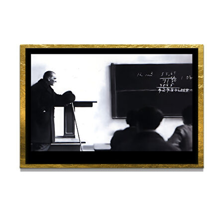 Gazi Mustafa Kemal Atatürk ÖZEL SERİ^# Miyrem  Design Cam Tablo Model: 325