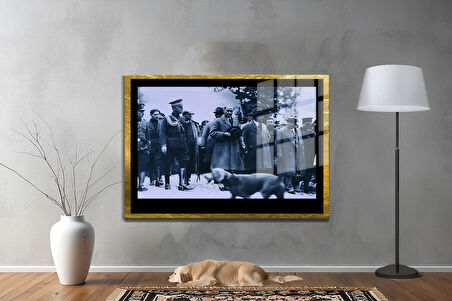 Gazi Mustafa Kemal Atatürk ÖZEL SERİ^# Miyrem  Design Cam Tablo Model: 327