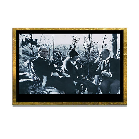 Gazi Mustafa Kemal Atatürk ÖZEL SERİ^# Miyrem  Design Cam Tablo Model: 330