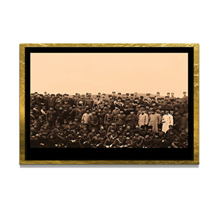 Gazi Mustafa Kemal Atatürk ÖZEL SERİ^# Miyrem  Design Cam Tablo Model: 336