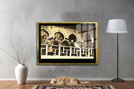 Gazi Mustafa Kemal Atatürk ÖZEL SERİ^# Miyrem  Design Cam Tablo Model: 338