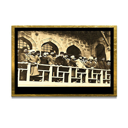 Gazi Mustafa Kemal Atatürk ÖZEL SERİ^# Miyrem  Design Cam Tablo Model: 338