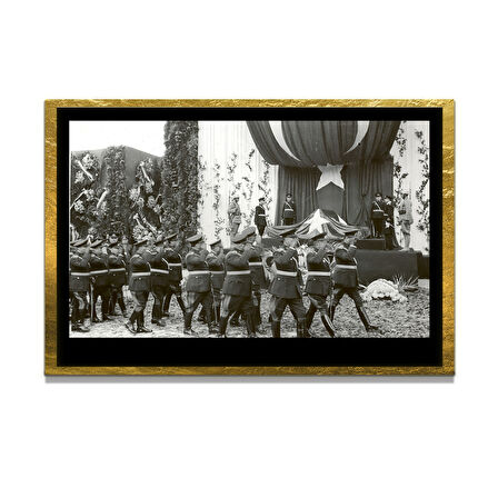 Gazi Mustafa Kemal Atatürk ÖZEL SERİ^# Miyrem  Design Cam Tablo Model: 339