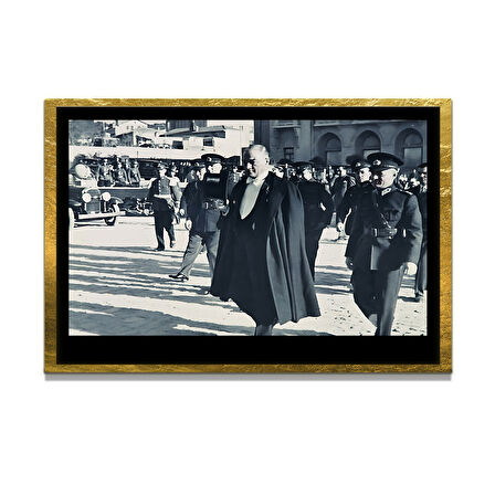 Gazi Mustafa Kemal Atatürk ÖZEL SERİ^# Miyrem  Design Cam Tablo Model: 342