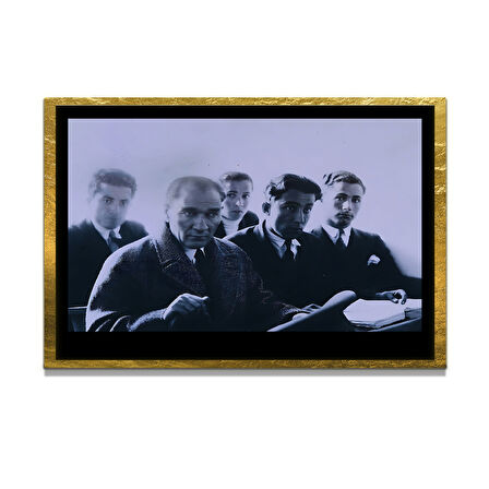 Gazi Mustafa Kemal Atatürk ÖZEL SERİ^# Miyrem  Design Cam Tablo Model: 344