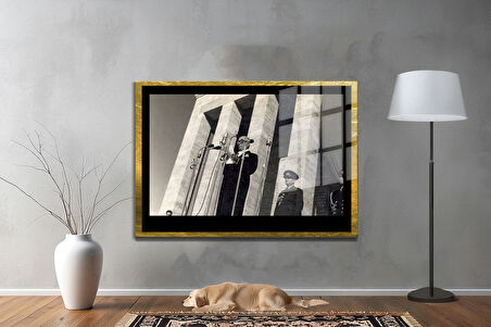 Gazi Mustafa Kemal Atatürk ÖZEL SERİ^# Miyrem  Design Cam Tablo Model: 345