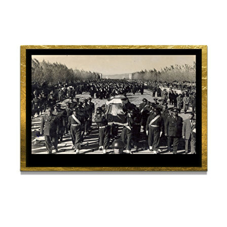 Gazi Mustafa Kemal Atatürk ÖZEL SERİ^# Miyrem  Design Cam Tablo Model: 347