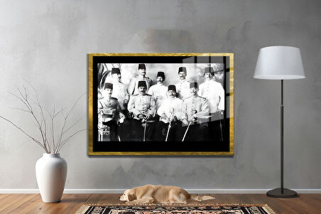 Gazi Mustafa Kemal Atatürk ÖZEL SERİ^# Miyrem  Design Cam Tablo Model: 349