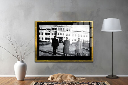 Gazi Mustafa Kemal Atatürk ÖZEL SERİ^# Miyrem  Design Cam Tablo Model: 353