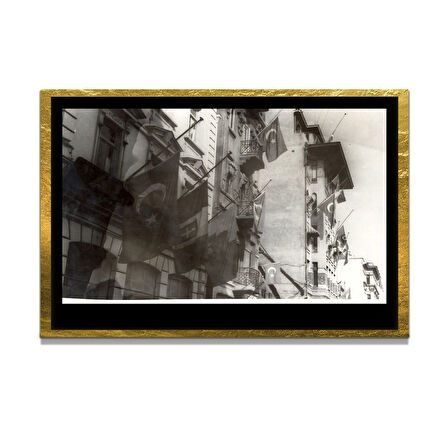 Gazi Mustafa Kemal Atatürk ÖZEL SERİ^# Miyrem  Design Cam Tablo Model: 355