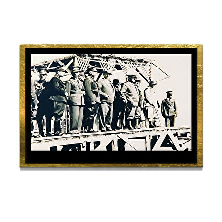 Gazi Mustafa Kemal Atatürk ÖZEL SERİ^# Miyrem  Design Cam Tablo Model: 362