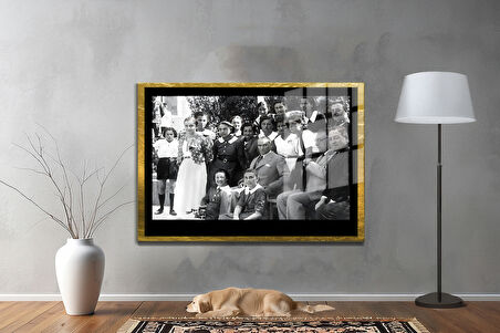 Gazi Mustafa Kemal Atatürk ÖZEL SERİ^# Miyrem  Design Cam Tablo Model: 367