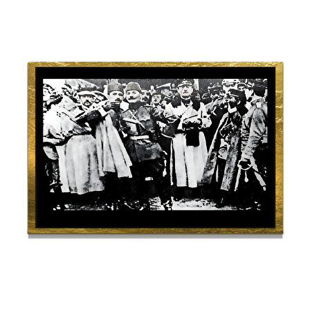 Gazi Mustafa Kemal Atatürk ÖZEL SERİ^# Miyrem  Design Cam Tablo Model: 368