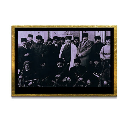 Gazi Mustafa Kemal Atatürk ÖZEL SERİ^# Miyrem  Design Cam Tablo Model: 369