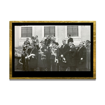 Gazi Mustafa Kemal Atatürk ÖZEL SERİ^# Miyrem  Design Cam Tablo Model: 370
