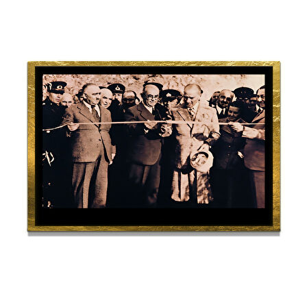 Gazi Mustafa Kemal Atatürk ÖZEL SERİ^# Miyrem  Design Cam Tablo Model: 373