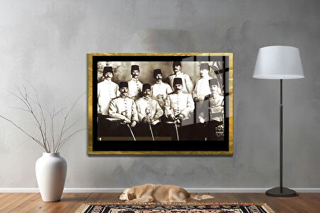 Gazi Mustafa Kemal Atatürk ÖZEL SERİ^# Miyrem  Design Cam Tablo Model: 379