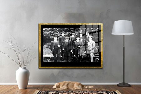 Gazi Mustafa Kemal Atatürk ÖZEL SERİ^# Miyrem  Design Cam Tablo Model: 380