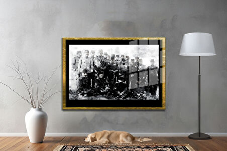 Gazi Mustafa Kemal Atatürk ÖZEL SERİ^# Miyrem  Design Cam Tablo Model: 382