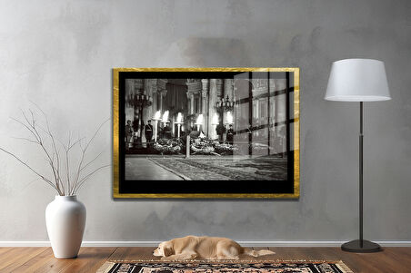 Gazi Mustafa Kemal Atatürk ÖZEL SERİ^# Miyrem  Design Cam Tablo Model: 384