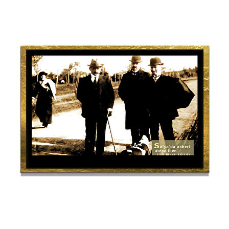 Gazi Mustafa Kemal Atatürk ÖZEL SERİ^# Miyrem  Design Cam Tablo Model: 385