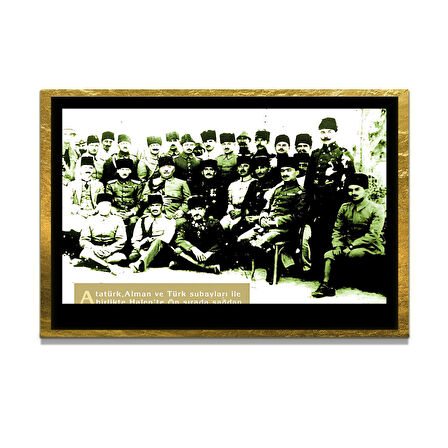 Gazi Mustafa Kemal Atatürk ÖZEL SERİ^# Miyrem  Design Cam Tablo Model: 391