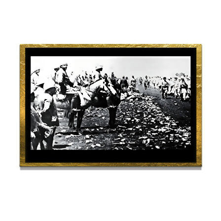 Gazi Mustafa Kemal Atatürk ÖZEL SERİ^# Miyrem  Design Cam Tablo Model: 392