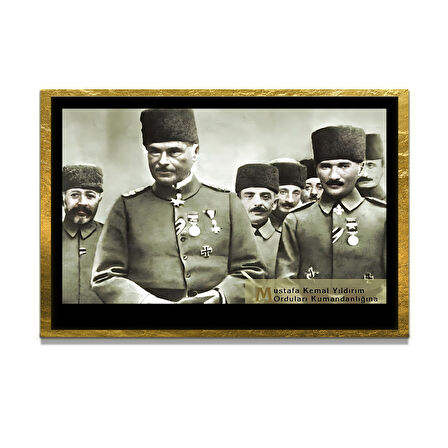 Gazi Mustafa Kemal Atatürk ÖZEL SERİ^# Miyrem  Design Cam Tablo Model: 395