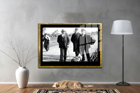 Gazi Mustafa Kemal Atatürk ÖZEL SERİ^# Miyrem  Design Cam Tablo Model: 396