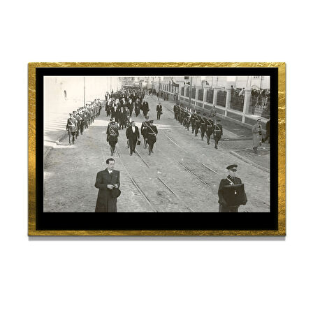 Gazi Mustafa Kemal Atatürk ÖZEL SERİ^# Miyrem  Design Cam Tablo Model: 398