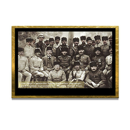 Gazi Mustafa Kemal Atatürk ÖZEL SERİ^# Miyrem  Design Cam Tablo Model: 399