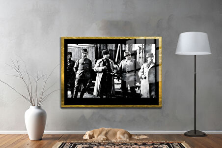 Gazi Mustafa Kemal Atatürk ÖZEL SERİ^# Miyrem  Design Cam Tablo Model: 400