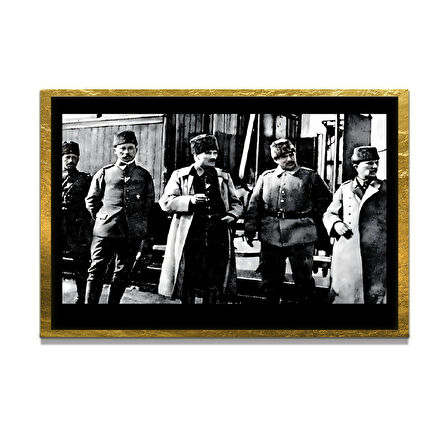 Gazi Mustafa Kemal Atatürk ÖZEL SERİ^# Miyrem  Design Cam Tablo Model: 400