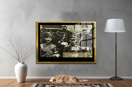 Gazi Mustafa Kemal Atatürk ÖZEL SERİ^# Miyrem  Design Cam Tablo Model: 405