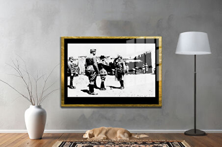 Gazi Mustafa Kemal Atatürk ÖZEL SERİ^# Miyrem  Design Cam Tablo Model: 408