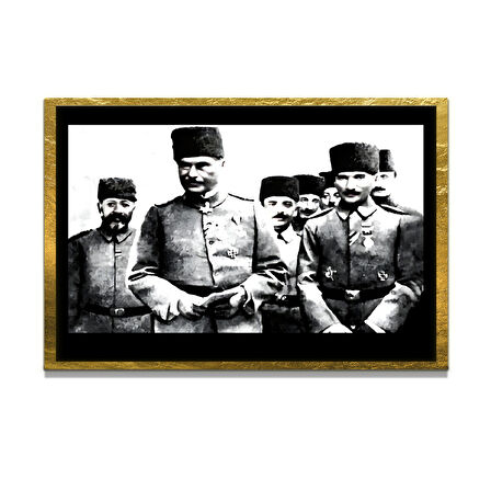 Gazi Mustafa Kemal Atatürk ÖZEL SERİ^# Miyrem  Design Cam Tablo Model: 410