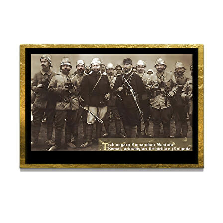 Gazi Mustafa Kemal Atatürk ÖZEL SERİ^# Miyrem  Design Cam Tablo Model: 411