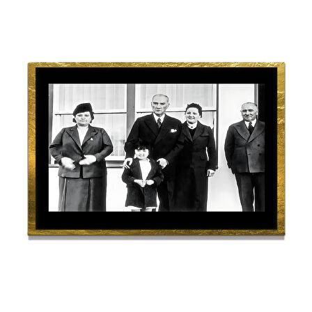 Gazi Mustafa Kemal Atatürk ÖZEL SERİ^# Miyrem  Design Cam Tablo Model: 412