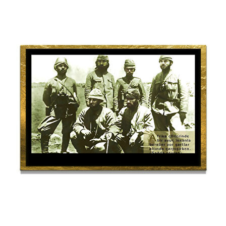 Gazi Mustafa Kemal Atatürk ÖZEL SERİ^# Miyrem  Design Cam Tablo Model: 413