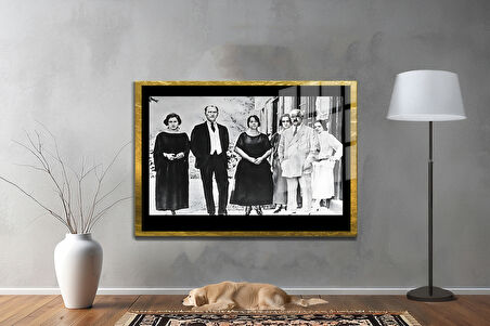Gazi Mustafa Kemal Atatürk ÖZEL SERİ^# Miyrem  Design Cam Tablo Model: 414