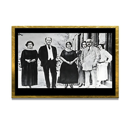 Gazi Mustafa Kemal Atatürk ÖZEL SERİ^# Miyrem  Design Cam Tablo Model: 414