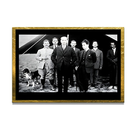 Gazi Mustafa Kemal Atatürk ÖZEL SERİ^# Miyrem  Design Cam Tablo Model: 416