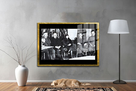 Gazi Mustafa Kemal Atatürk ÖZEL SERİ^# Miyrem  Design Cam Tablo Model: 418