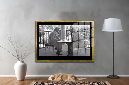 Gazi Mustafa Kemal Atatürk ÖZEL SERİ^# Miyrem  Design Cam Tablo Model: 420