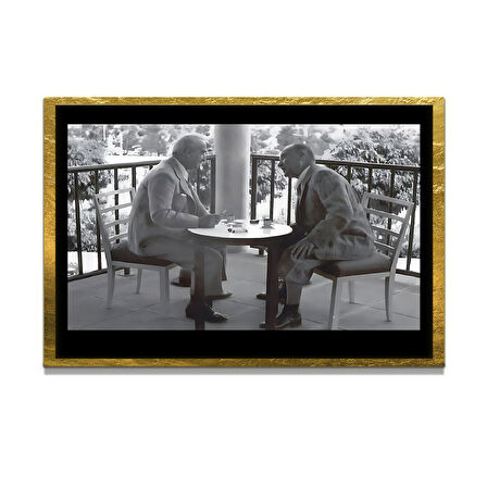 Gazi Mustafa Kemal Atatürk ÖZEL SERİ^# Miyrem  Design Cam Tablo Model: 420