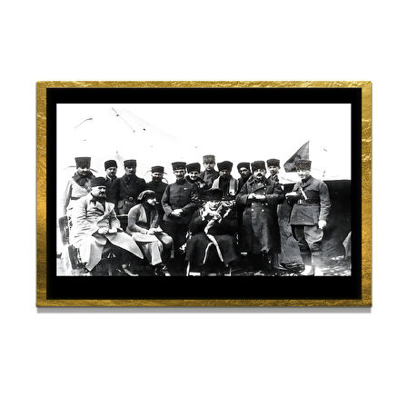 Gazi Mustafa Kemal Atatürk ÖZEL SERİ^# Miyrem  Design Cam Tablo Model: 424